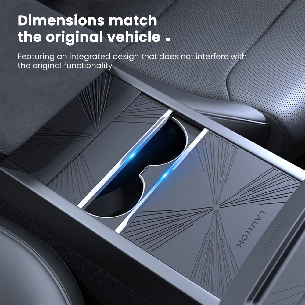 EVAAM® Silicone Center Console Protective Mat for Tesla Model Y Juniper 2025+/Model 3 Highland 2024+