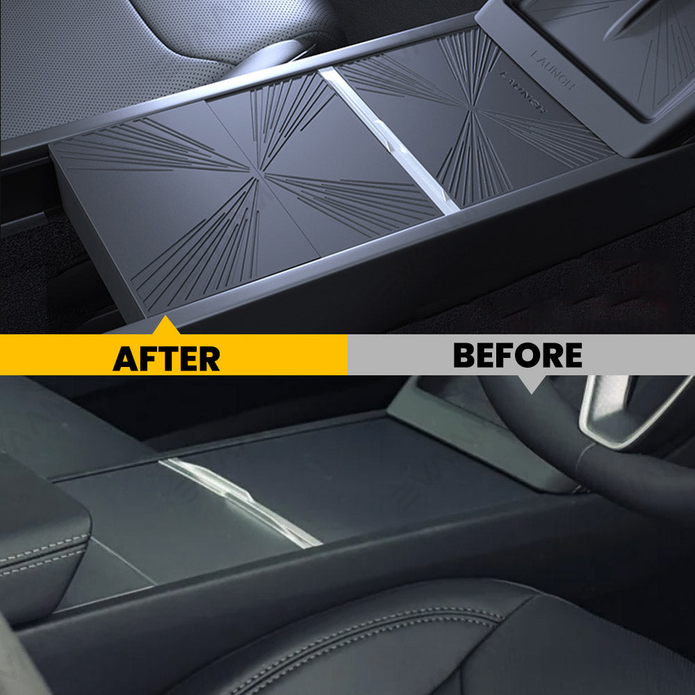 EVAAM® Silicone Center Console Protective Mat for Tesla Model Y Juniper 2025+/Model 3 Highland 2024+ - EVAAM