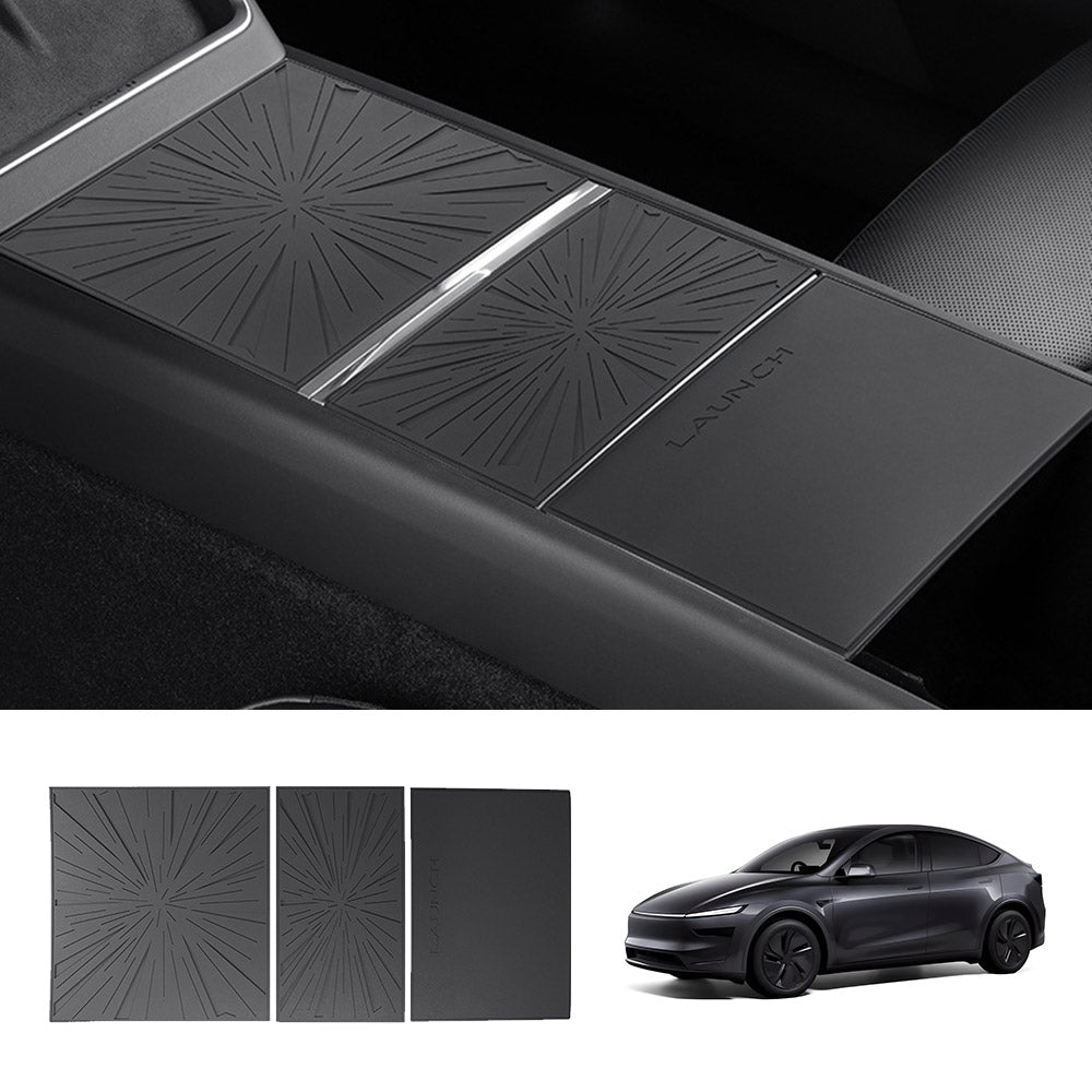 EVAAM® Silicone Center Console Protective Mat for Tesla Model Y Juniper 2025+/Model 3 Highland 2024+