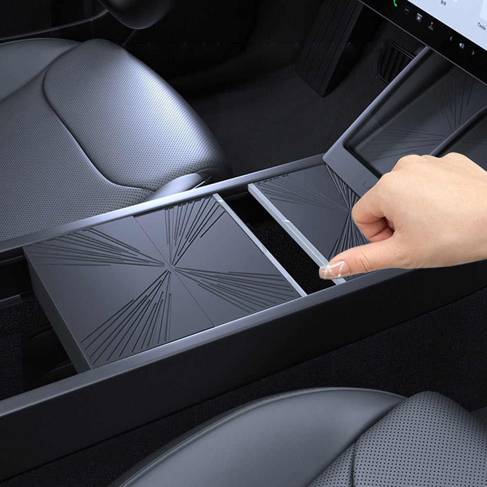 EVAAM® Silicone Center Console Protective Mat for Tesla Model Y Juniper 2025+/Model 3 Highland 2024+ - EVAAM