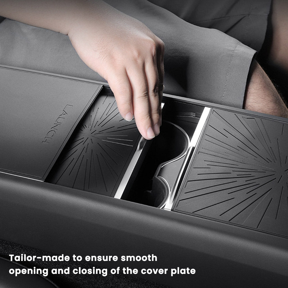 EVAAM® Silicone Center Console Protective Mat for Tesla Model Y Juniper 2025+/Model 3 Highland 2024+ - EVAAM