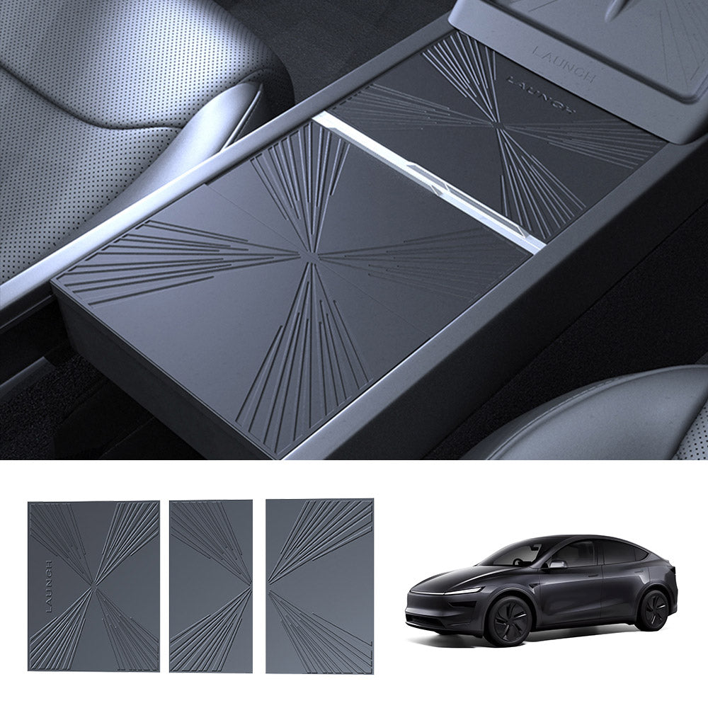 EVAAM® Silicone Center Console Protective Mat for Tesla Model Y Juniper 2025+/Model 3 Highland 2024+ - EVAAM