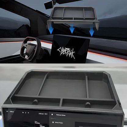 EVAAM® Silicone Screen Storage Box Dash Organizer for Cybertruck - EVAAM