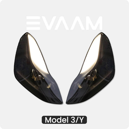 EVAAM™ Smoke Tinted Headlight Protection for Tesla Model 3/Y Accessories - EVAAM
