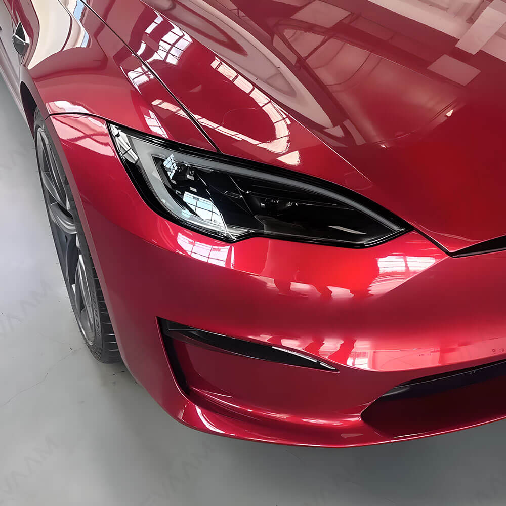 EVAAM® Smoked TPU Full Headlight Taillight Protection For Tesla Model S(2021-2023)