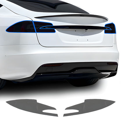 EVAAM® Smoked TPU Full Headlight Taillight Protection For Tesla Model S(2021-2023) - EVAAM