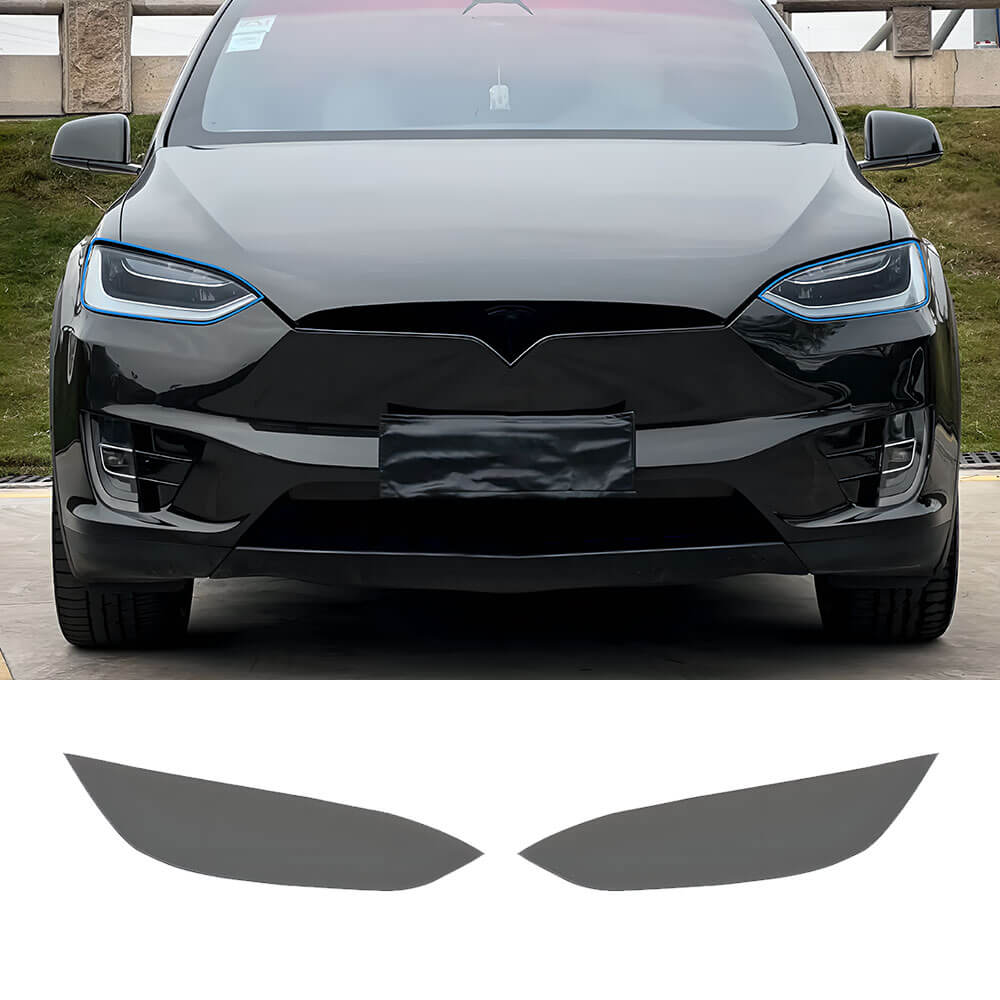 EVAAM® Smoked TPU Full Headlight Taillight Protection For Tesla Model X(2022-2023)