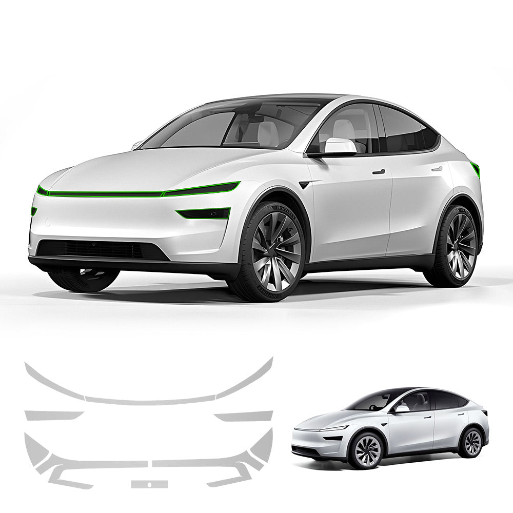 EVAAM® Smoked Tint TPU Headlight and Taillight Protection Film for Tesla Model Y Juniper 2025+