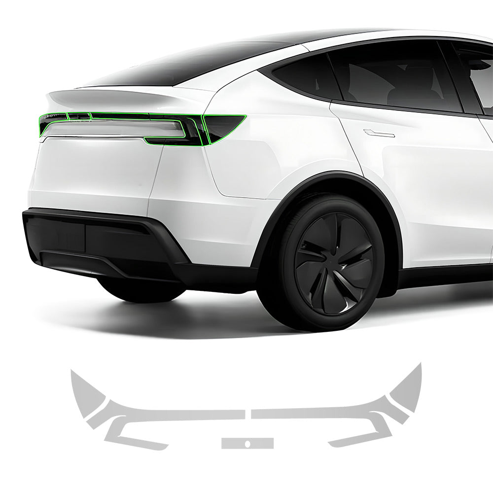 EVAAM® Smoked Tint TPU Headlight and Taillight Protection Film for Tesla Model Y Juniper 2025+