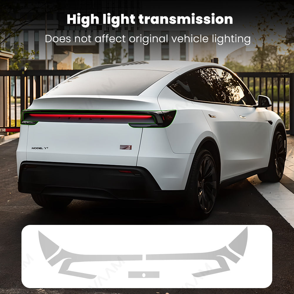 EVAAM® Smoked Tint TPU Headlight and Taillight Protection Film for Tesla Model Y Juniper 2025+