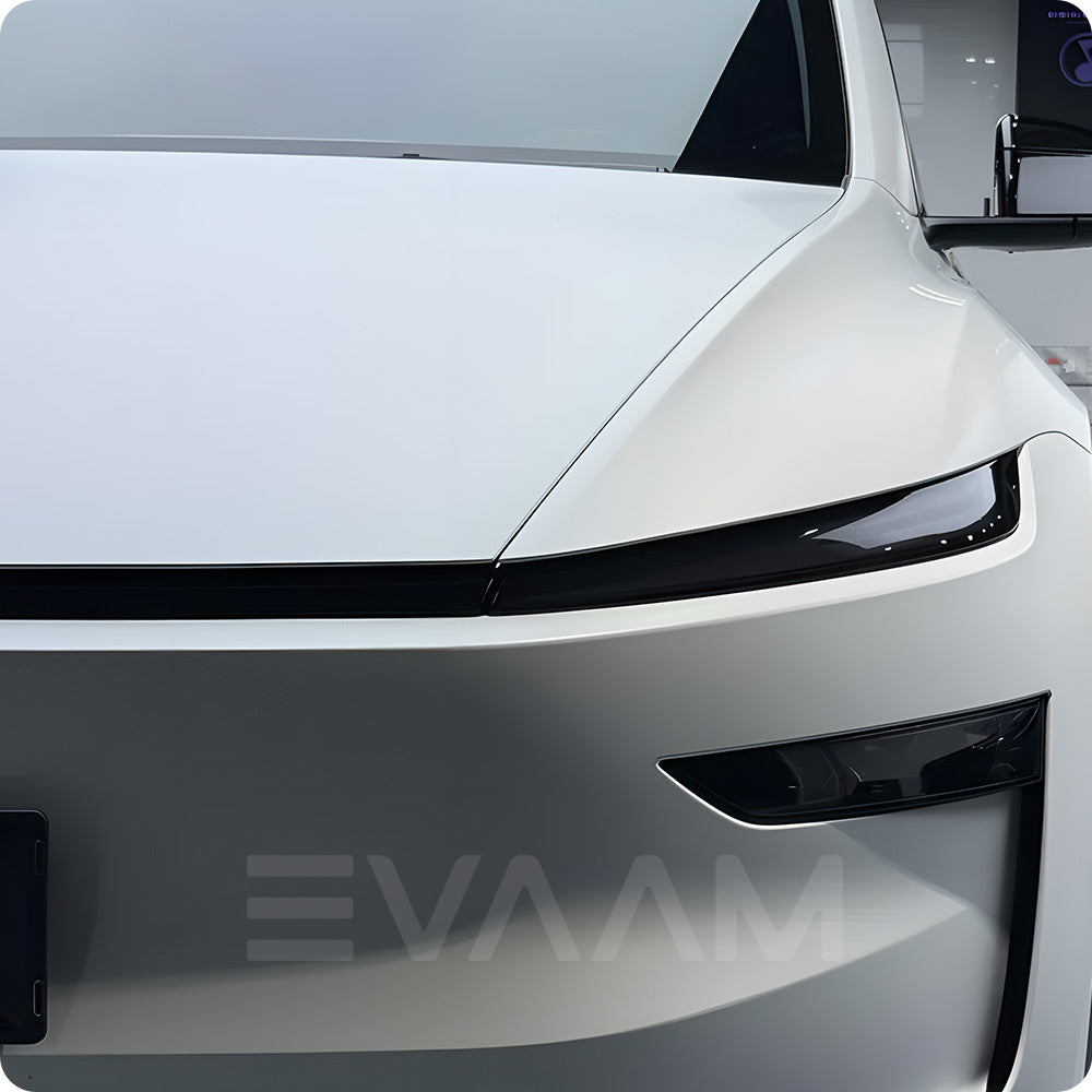 EVAAM® Smoked Tint TPU Headlight and Taillight Protection Film for Tesla Model Y Juniper 2025+
