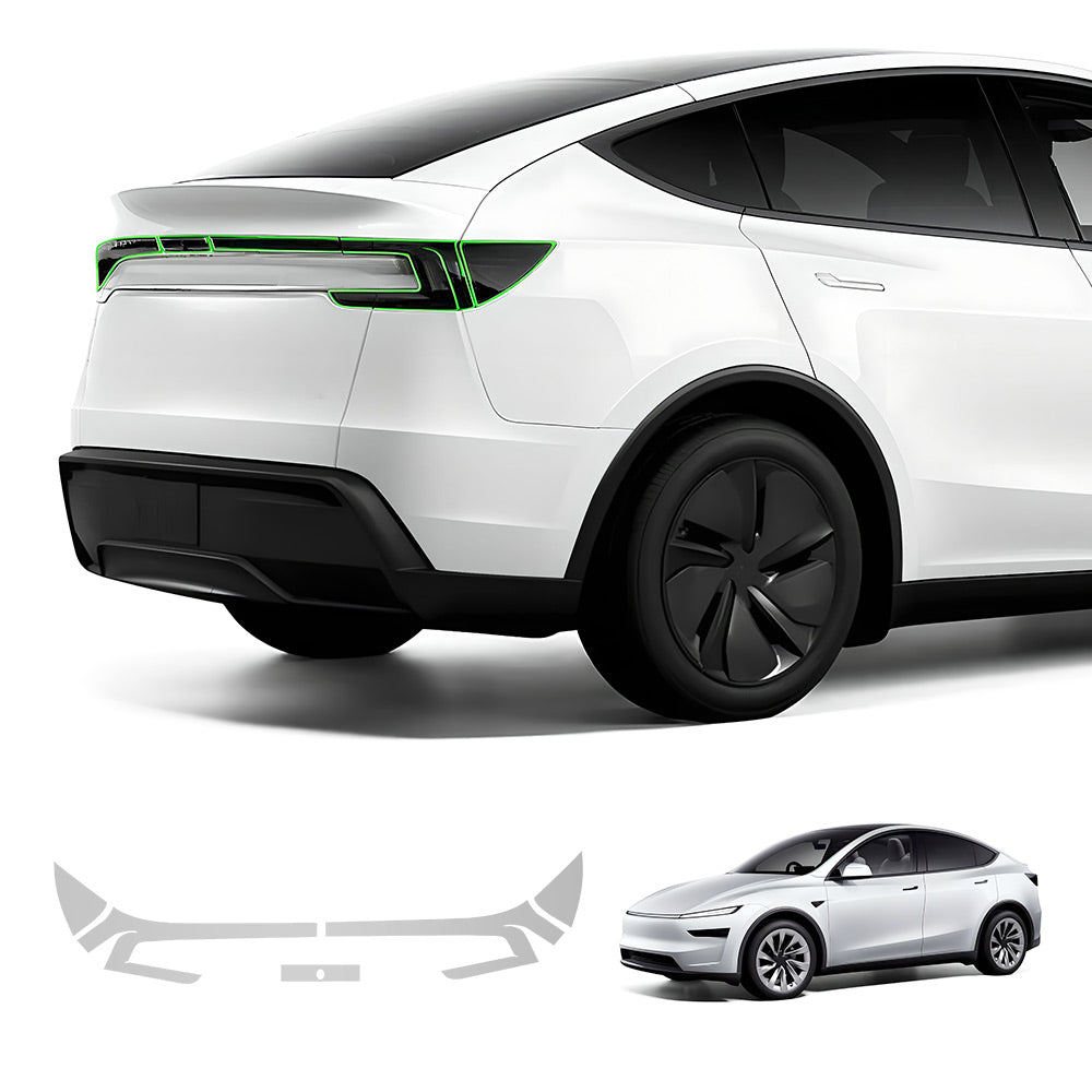EVAAM® Smoked Tint TPU Headlight and Taillight Protection Film for Tesla Model Y Juniper 2025+