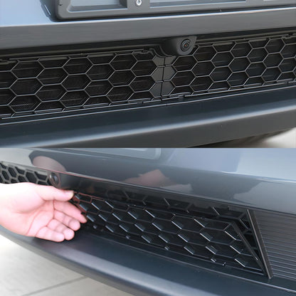 EVAAM® Split Front Bumper Protective Mesh Grill Panel for Tesla Model Y Juniper 2025+ - EVAAM