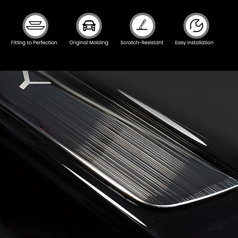 EVAAM® Stainless Steel Door Sill Protection Covers for Tesla Model Y Juniper 2025+ - EVAAM