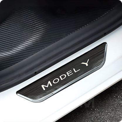EVAAM® Stainless Steel Door Sill Protection Covers for Tesla Model Y Juniper 2025+ - EVAAM