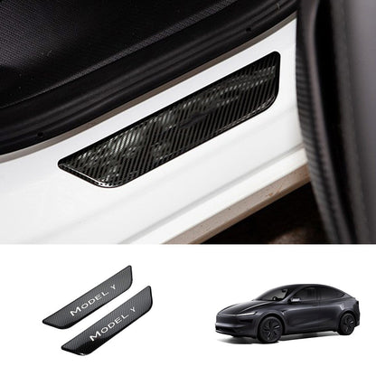 EVAAM® Stainless Steel Door Sill Protection Covers for Tesla Model Y Juniper 2025+ - EVAAM