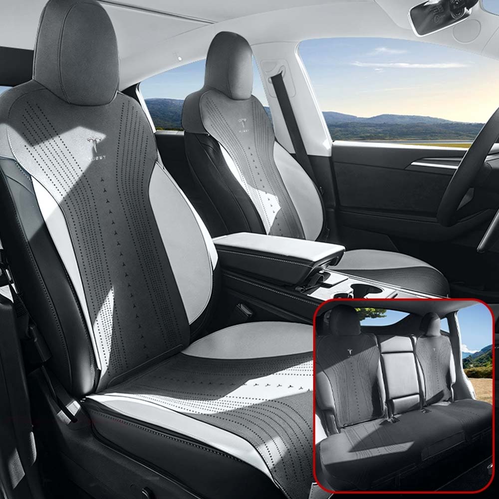 EVAAM® Suede Breathable Seat Cushion For Tesla Model 3/Y - EVAAM