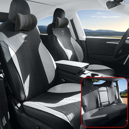EVAAM® Suede Breathable Seat Cushion For Tesla Model 3/Y - EVAAM
