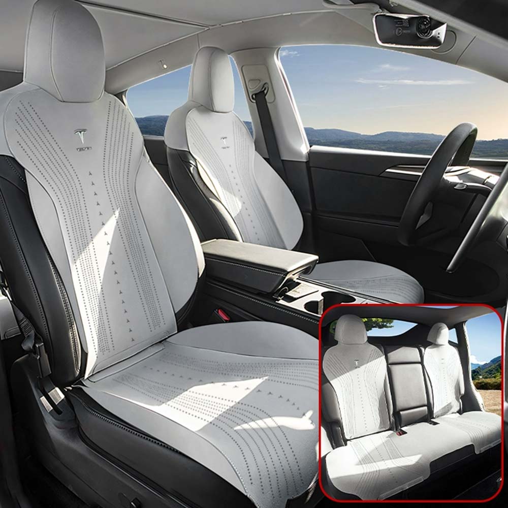 EVAAM® Suede Breathable Seat Cushion For Tesla Model 3/Y - EVAAM
