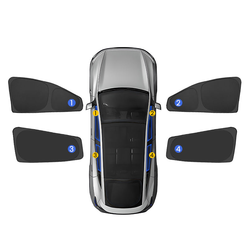 EVAAM® Sunshade Privacy Window Shade for Tesla Model Y Juniper 2025+ - EVAAM