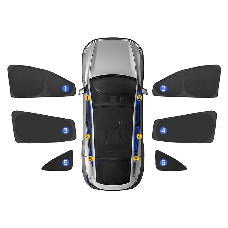 EVAAM® Sunshade Privacy Window Shade for Tesla Model Y Juniper 2025+ - EVAAM