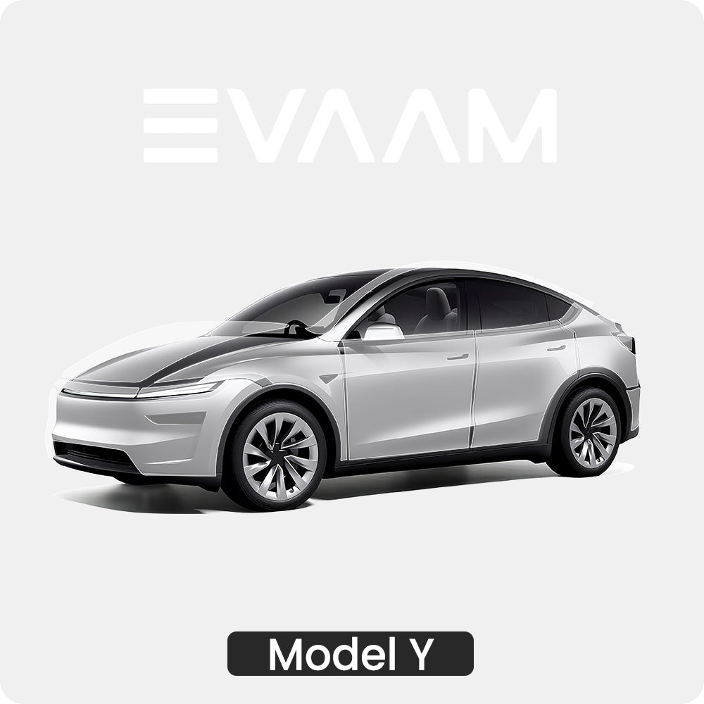 EVAAM® TPU Pre-Cut Invisible Full Car Paint Protection Film (PPF) for Tesla Model Y Juniper 2025+