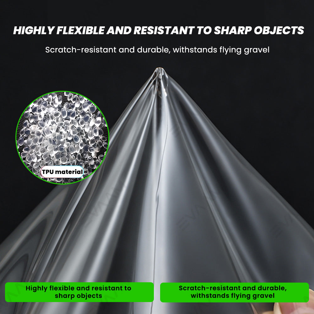 EVAAM® TPU Pre-Cut Invisible Full Car Paint Protection Film (PPF) for Tesla Model Y Juniper 2025+