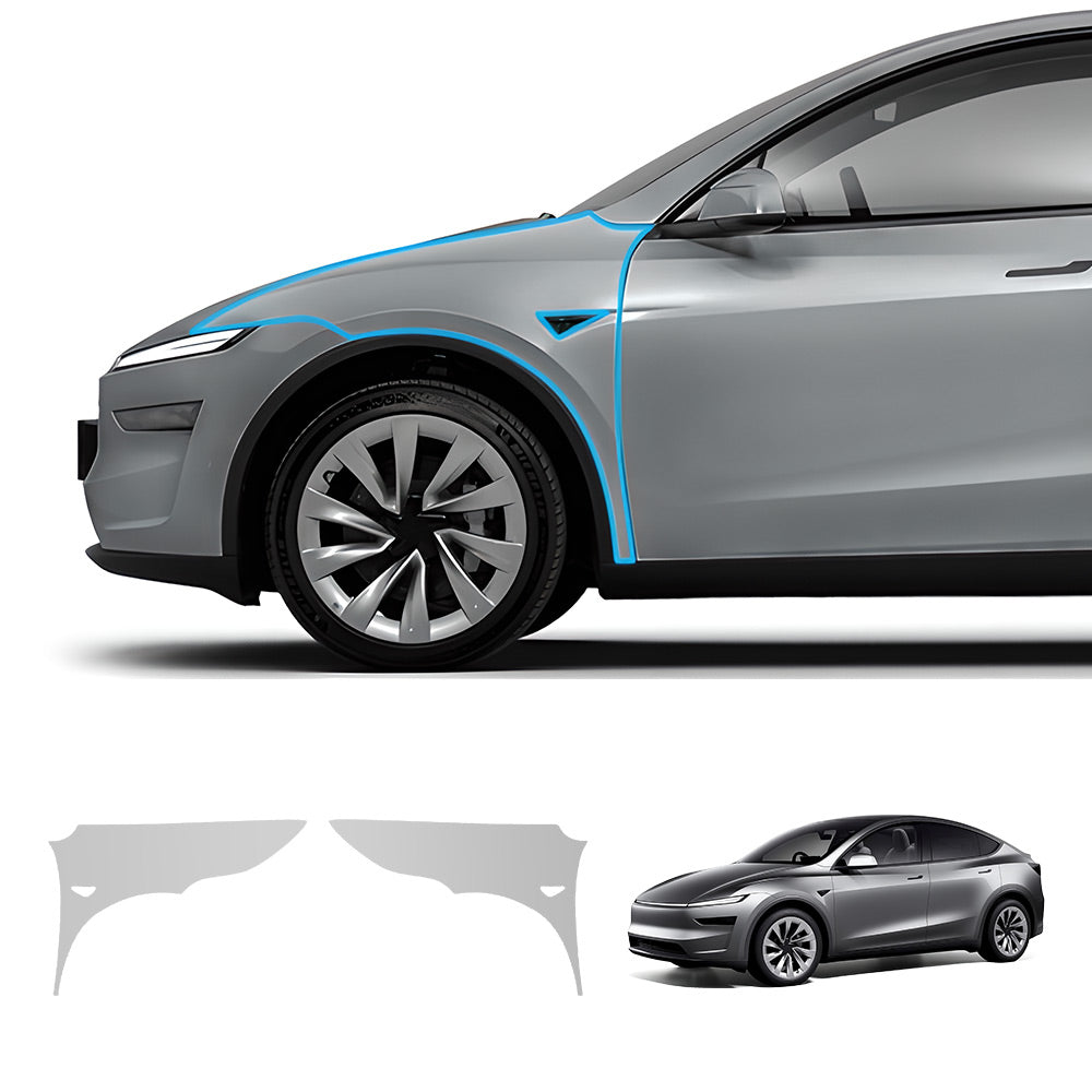 EVAAM® TPU Pre-Cut Invisible Full Car Paint Protection Film (PPF) for Tesla Model Y Juniper 2025+