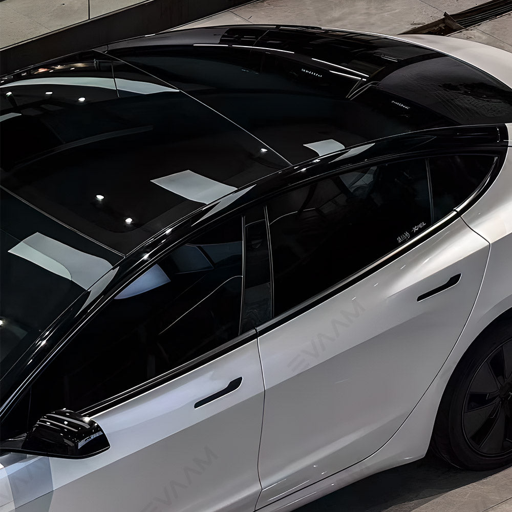 EVAAM® TPU Roof Pillar Delete Wrap for Tesla Model Y Juniper 2025+