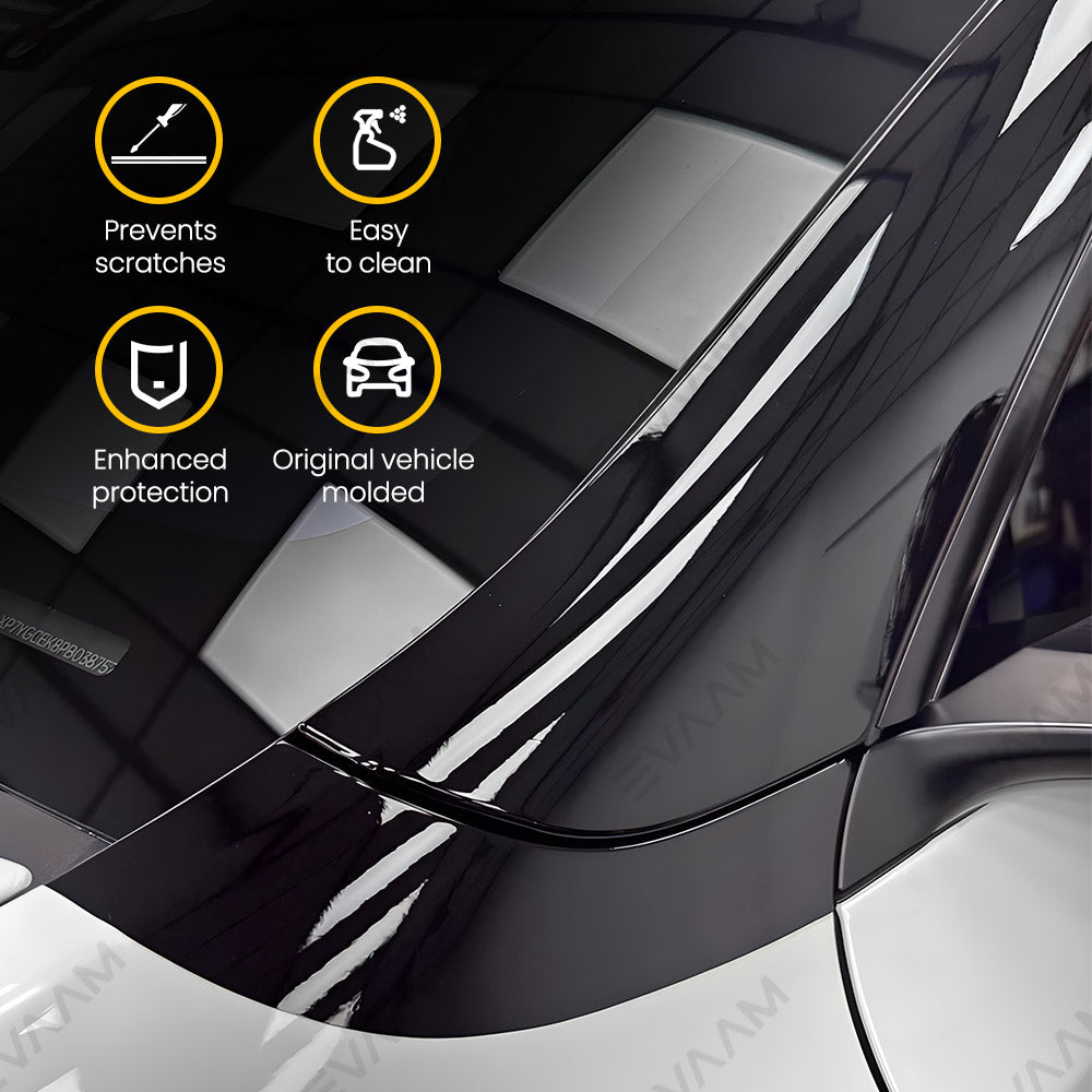 EVAAM® TPU Roof Pillar Delete Wrap for Tesla Model Y Juniper 2025+