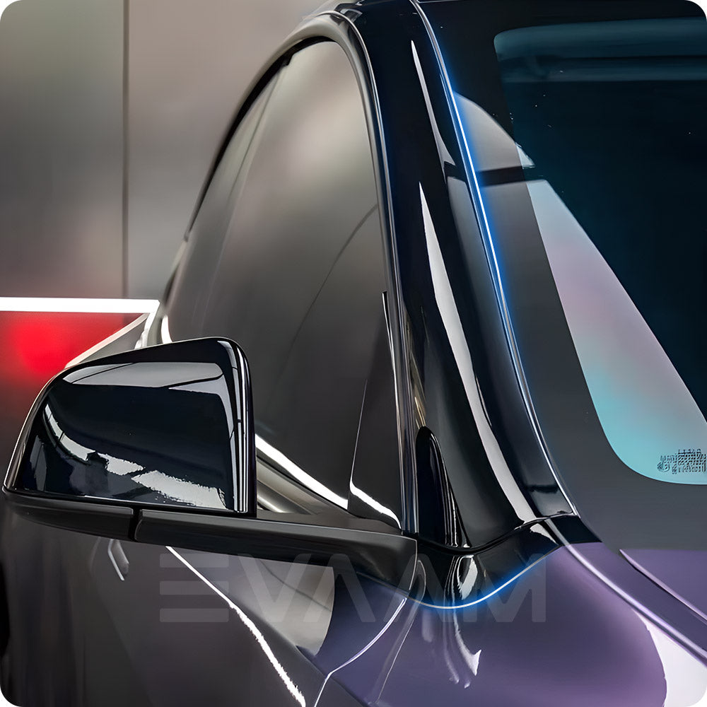 EVAAM® TPU Roof Pillar Delete Wrap for Tesla Model Y Juniper 2025+