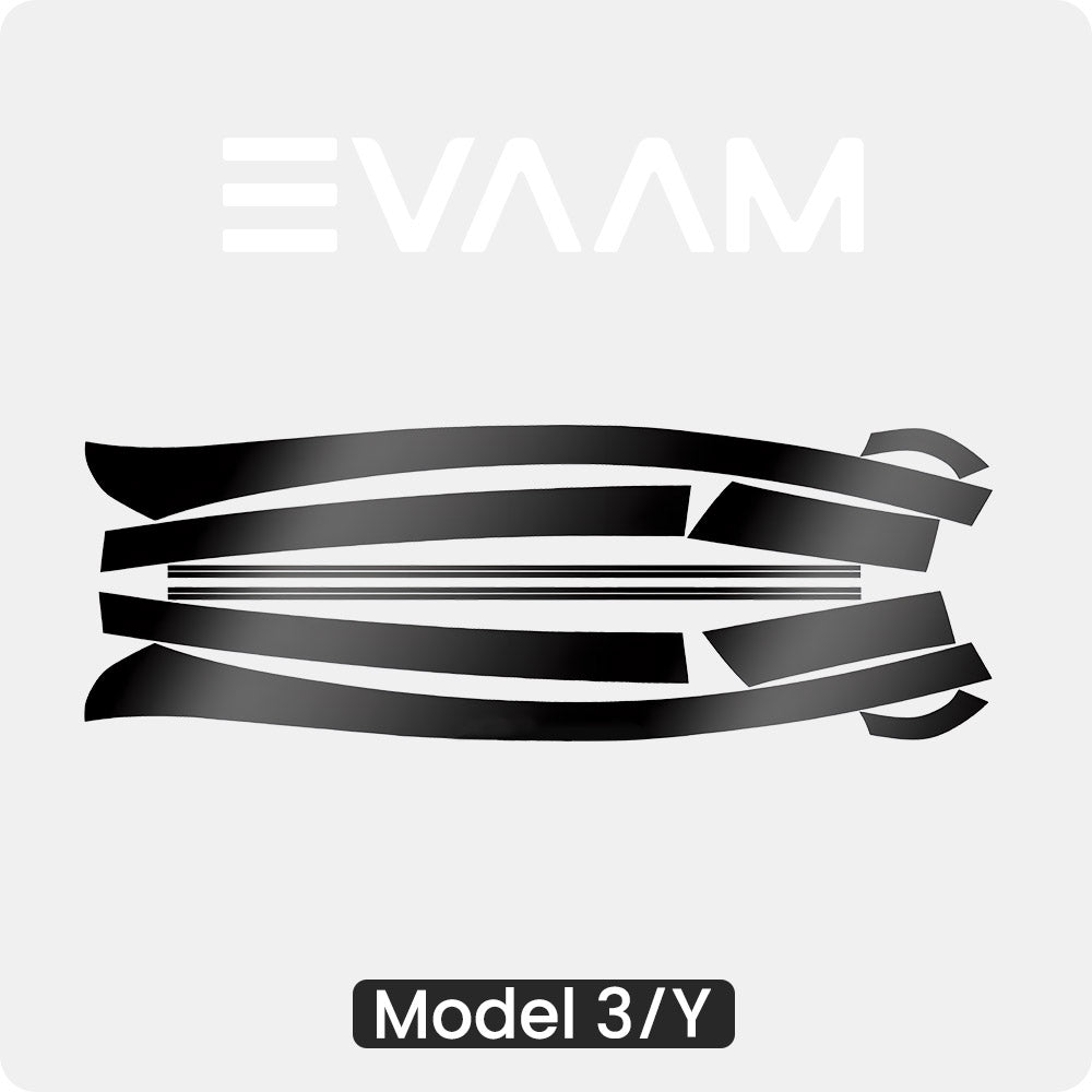 EVAAM® TPU Roof Pillar Delete Wrap for Tesla Model Y Juniper 2025+