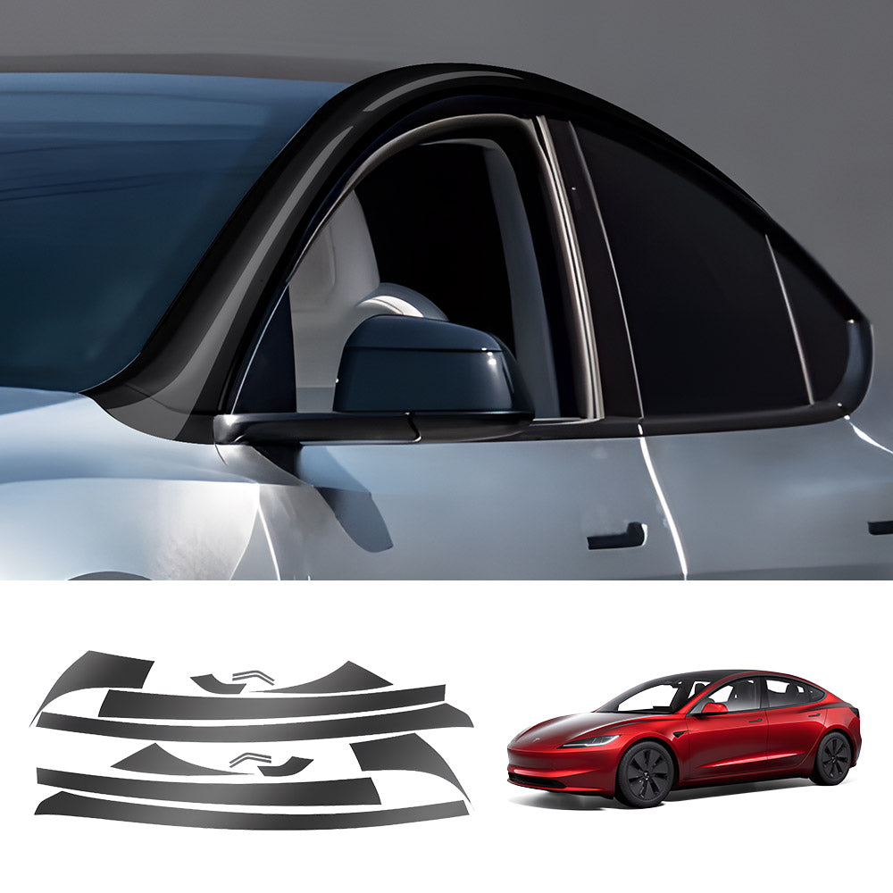 EVAAM® TPU Roof Pillar Delete Wrap for Tesla Model Y Juniper 2025+