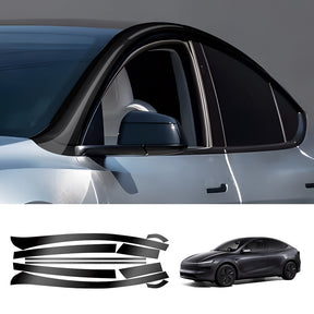 EVAAM® TPU Roof Pillar Delete Wrap for Tesla Model Y Juniper 2025+