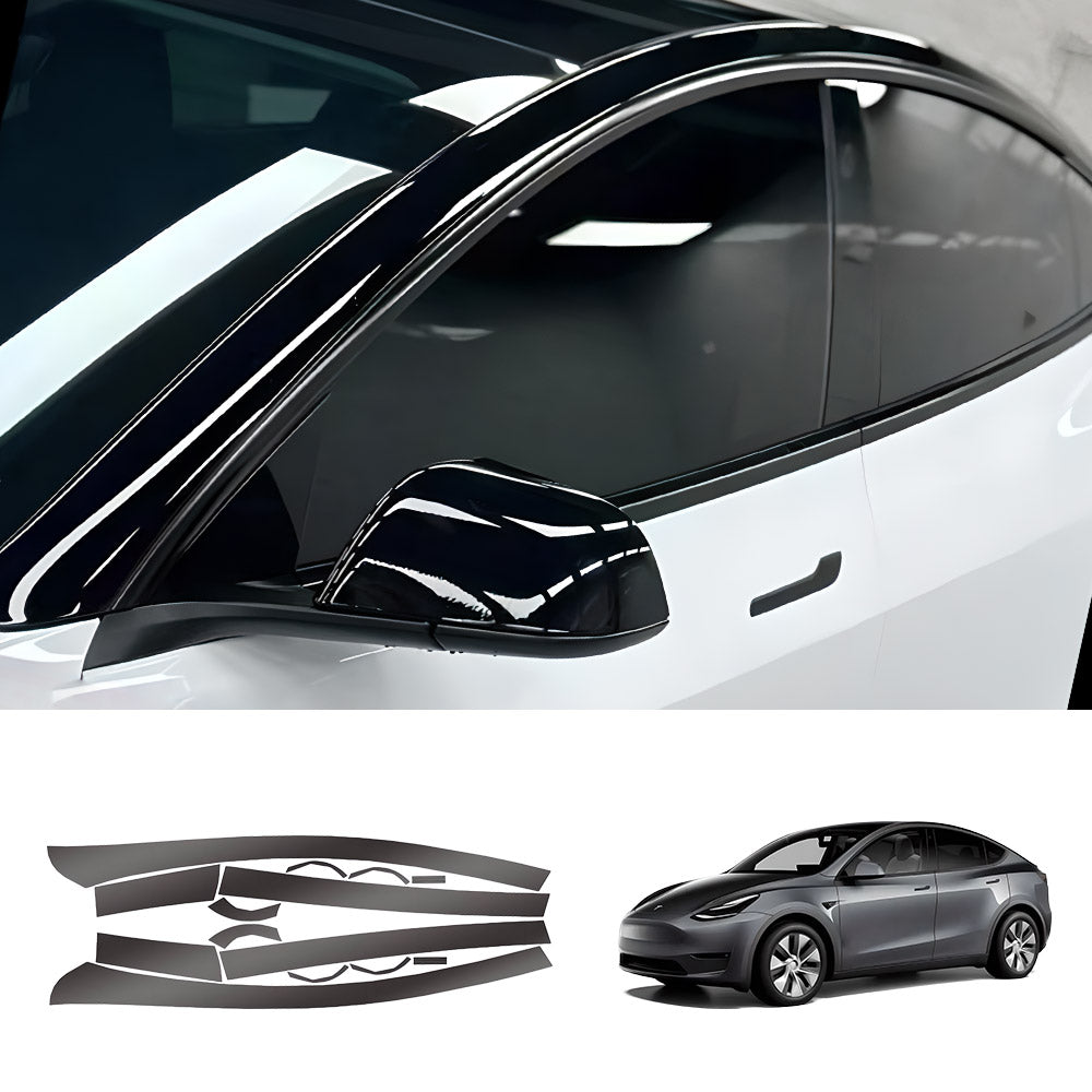 EVAAM® TPU Roof Pillar Delete Wrap for Tesla Model Y Juniper 2025+