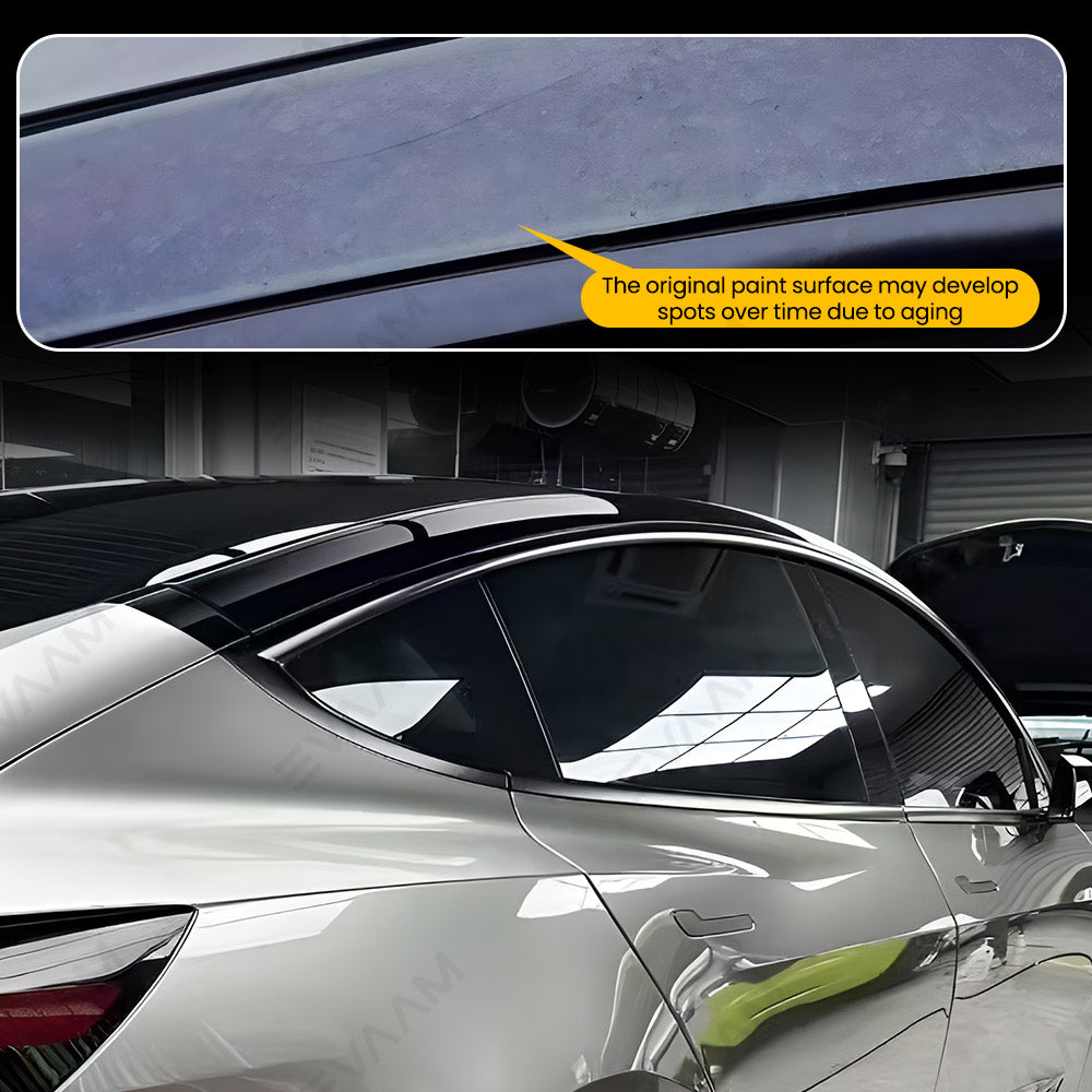 EVAAM® TPU Roof Pillar Delete Wrap for Tesla Model Y Juniper 2025+