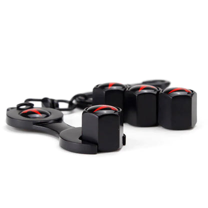 EVAAM® Tesla Tire Valve Stem Cap Cover Kit for Model 3/Y Accessories (4Pcs) [2017-2023] - EVAAM