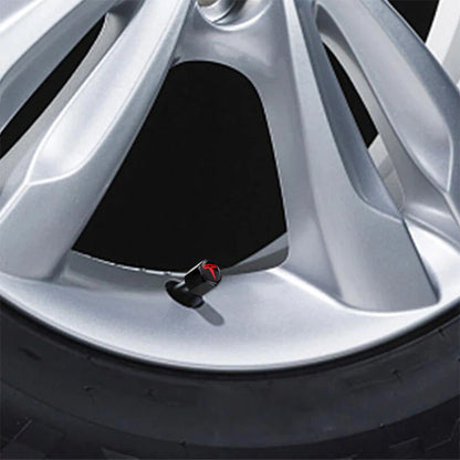 EVAAM® Tesla Tire Valve Stem Cap Cover Kit for Model 3/Y Accessories (4Pcs) [2017-2023] - EVAAM