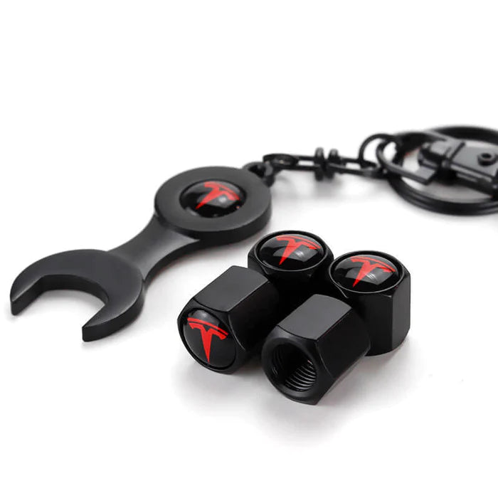 EVAAM® Tesla Tire Valve Stem Cap Cover Kit for Model 3/Y Accessories (4Pcs) [2017-2023] - EVAAM