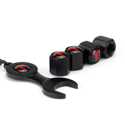 EVAAM® Tesla Tire Valve Stem Cap Cover Kit for Model 3/Y Accessories (4Pcs) [2017-2023] - EVAAM