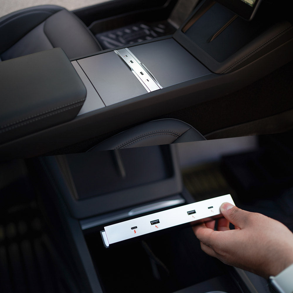 EVAAM® USB Hub Central Control Expansion Dock For Model 3 Highland & Model Y Juniper - EVAAM