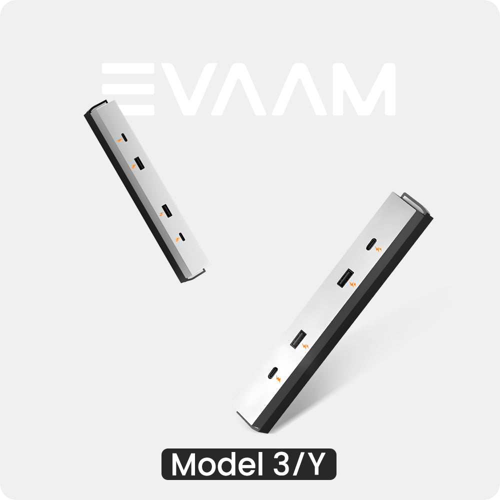 EVAAM® USB Hub Central Control Expansion Dock For Model 3 Highland & Model Y Juniper