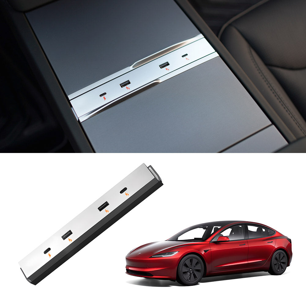 EVAAM® USB Hub Central Control Expansion Dock For Model 3 Highland & Model Y Juniper - EVAAM