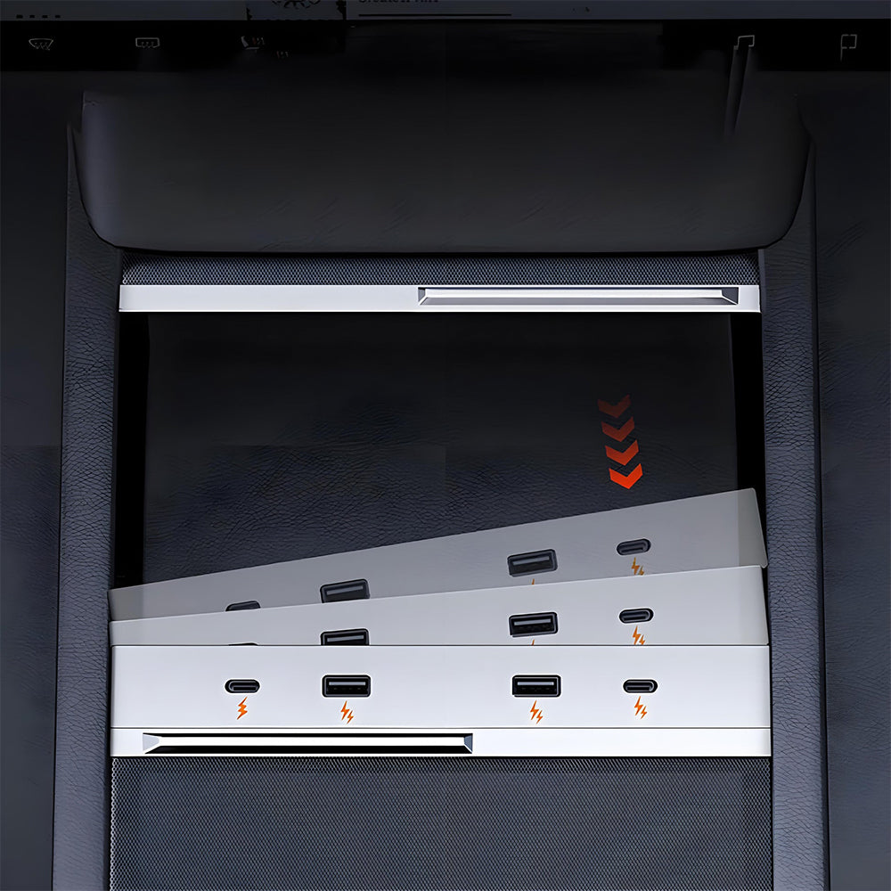 EVAAM® USB Hub Central Control Expansion Dock For Model 3 Highland & Model Y Juniper - EVAAM