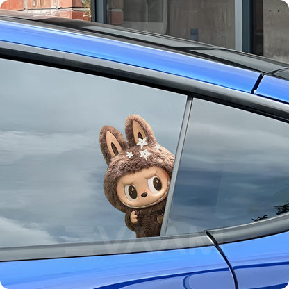 EVAAM® Waterproof Labubu Car Decal Sticker For Tesla All Models - EVAAM