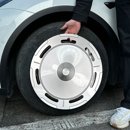 EVAAM® Wheel Cover Hubcap for Tesla Model Y Gemini Wheels 2020-2023 (4PCS) - EVAAM