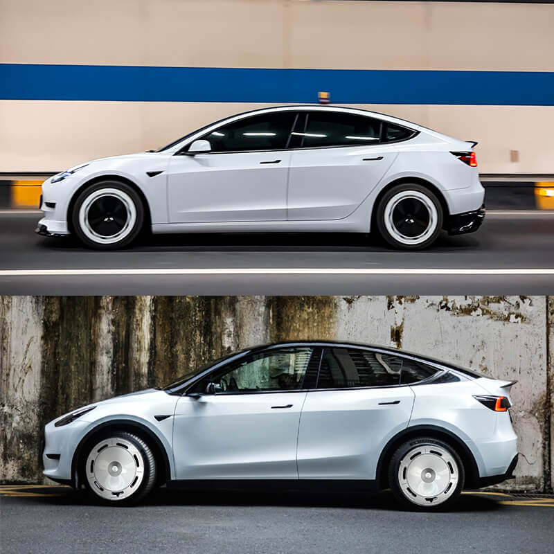 EVAAM® Wheel Cover Hubcap for Tesla Model Y Gemini Wheels 2020-2023 (4PCS) - EVAAM