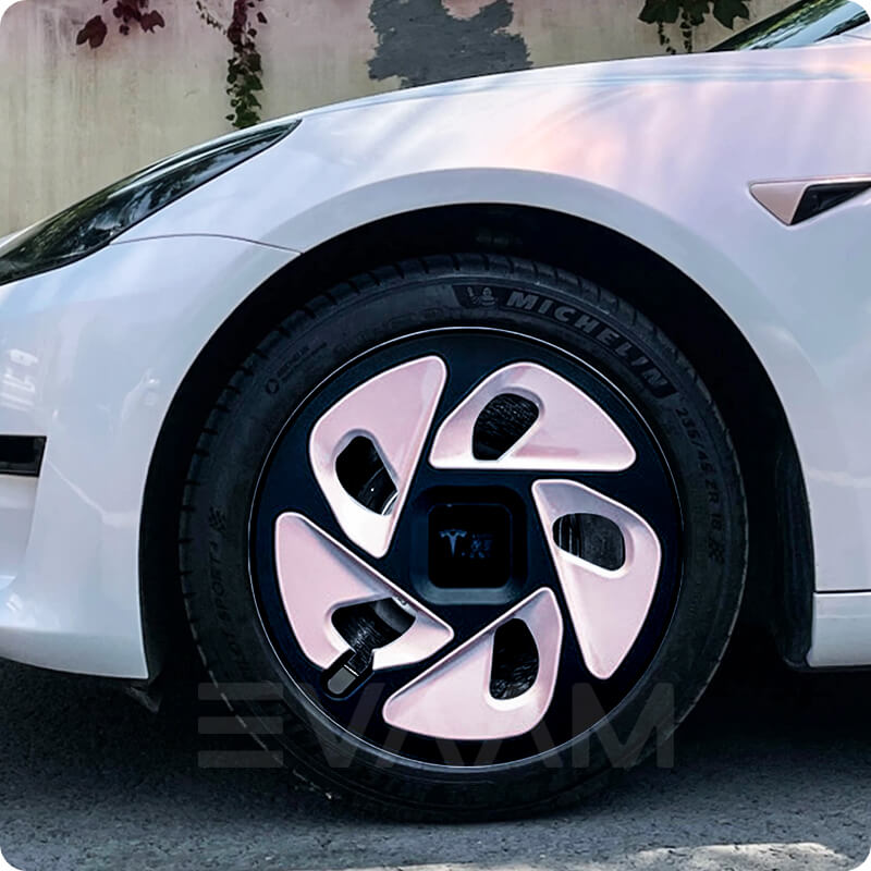 EVAAM® Wheel Hubcap for Tesla Model 3 Aero Wheels 2017-2023 (4PCS) - EVAAM