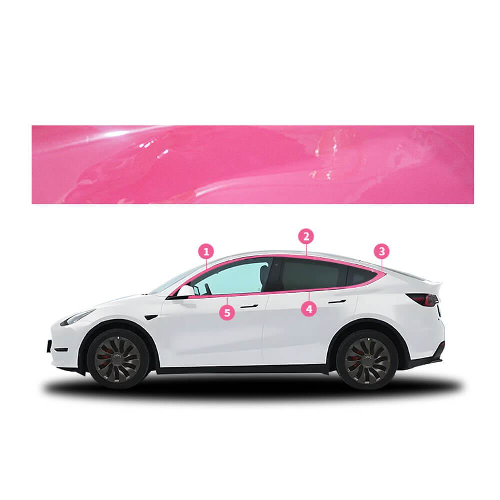 EVAAM® Window Trim Decorative Stickers For Tesla Model 3/Y