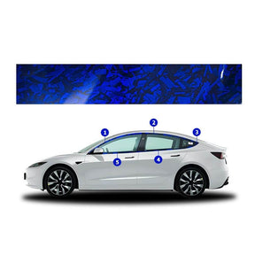 EVAAM® Window Trim Decorative Stickers For Tesla Model 3/Y